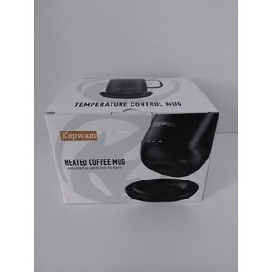 NEW Kepwam 16 oz Smart Heated Coffee Tea Mug Rechargeable USB Cup Black NIB